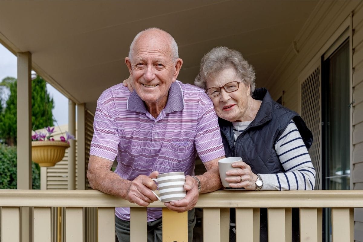 Senior couple at home, Reverse Mortgage