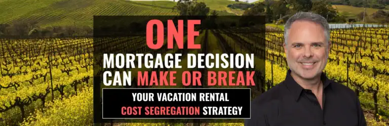 Wine country vineyard with vacation rental headline